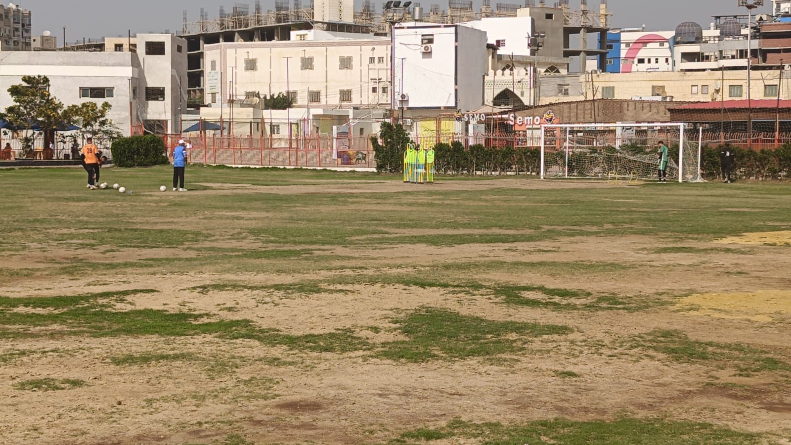 تدريبات حراس المرمى بنادي المنصورة